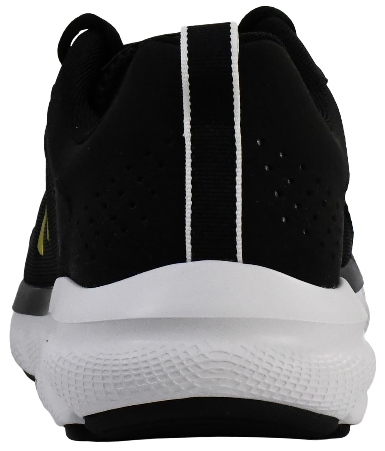 Under Armour Men's Charged Assert 9 Running Shoe, Black/White/Gold,8.5