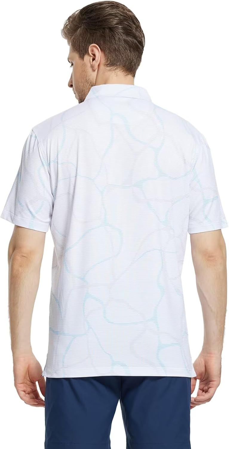 Men's Golf Polo Shirt - Short Sleeve Dry Fit Moisture-Wicking | Performance Patterns