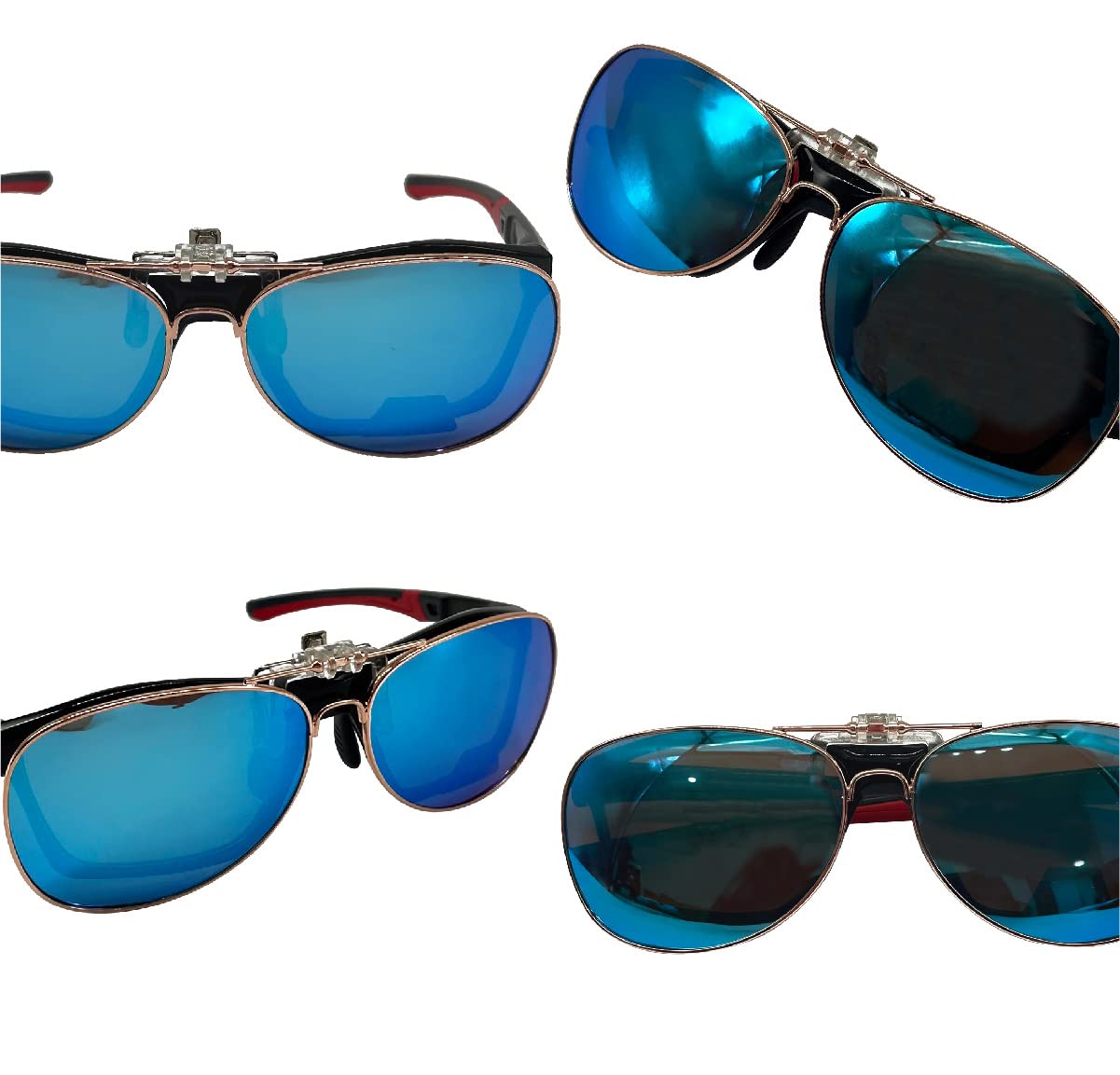 XII WY Polarized Clip-on Sunglasses Rimless Anti-Glare UV Protection