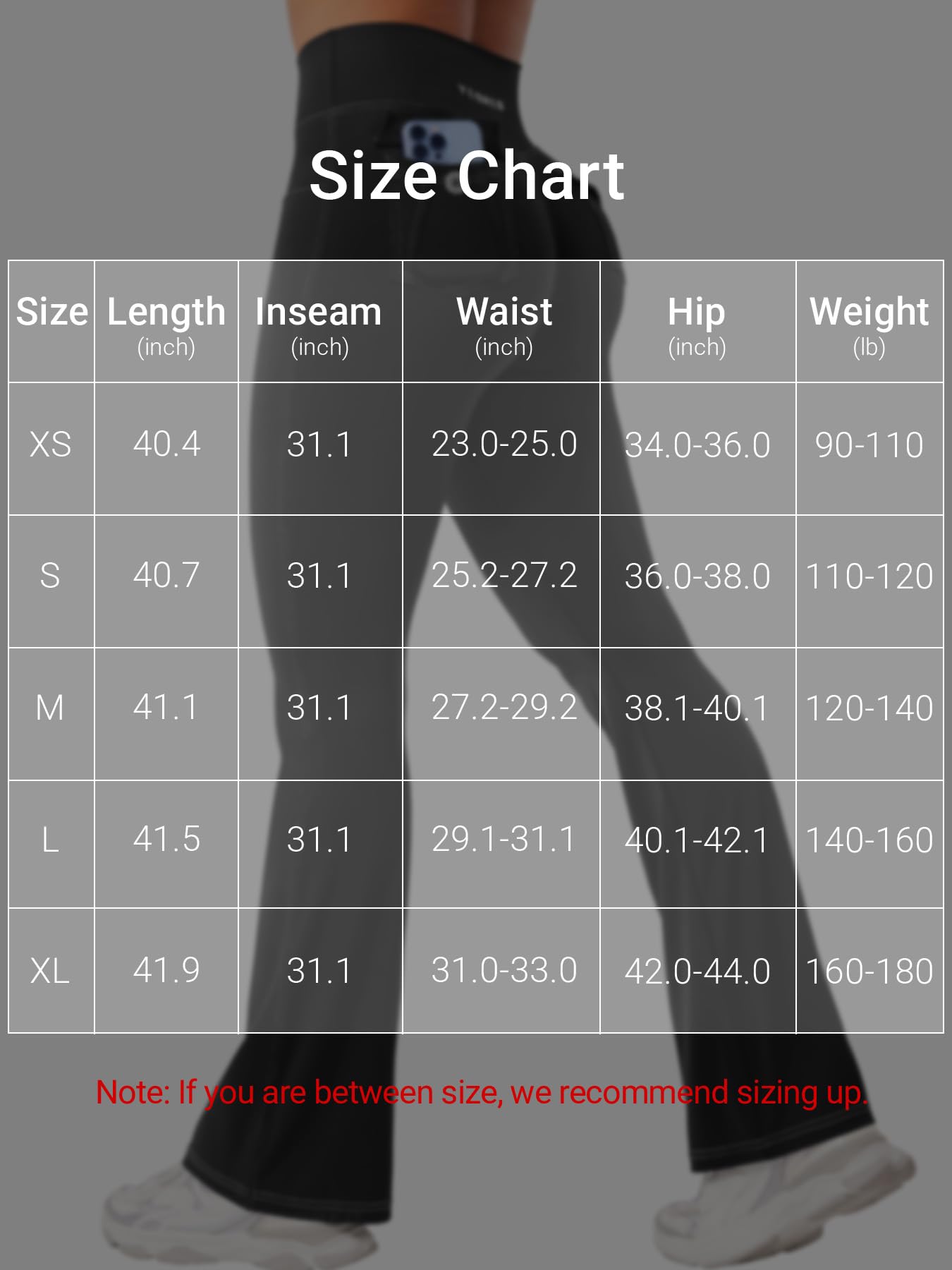 YEOREO CoreFlex Women Workout Mini Flare Leggings with Pockets Hidden Scrunch High Waisted Cargo Gym Casual Denim-Look Yoga Pants Black L