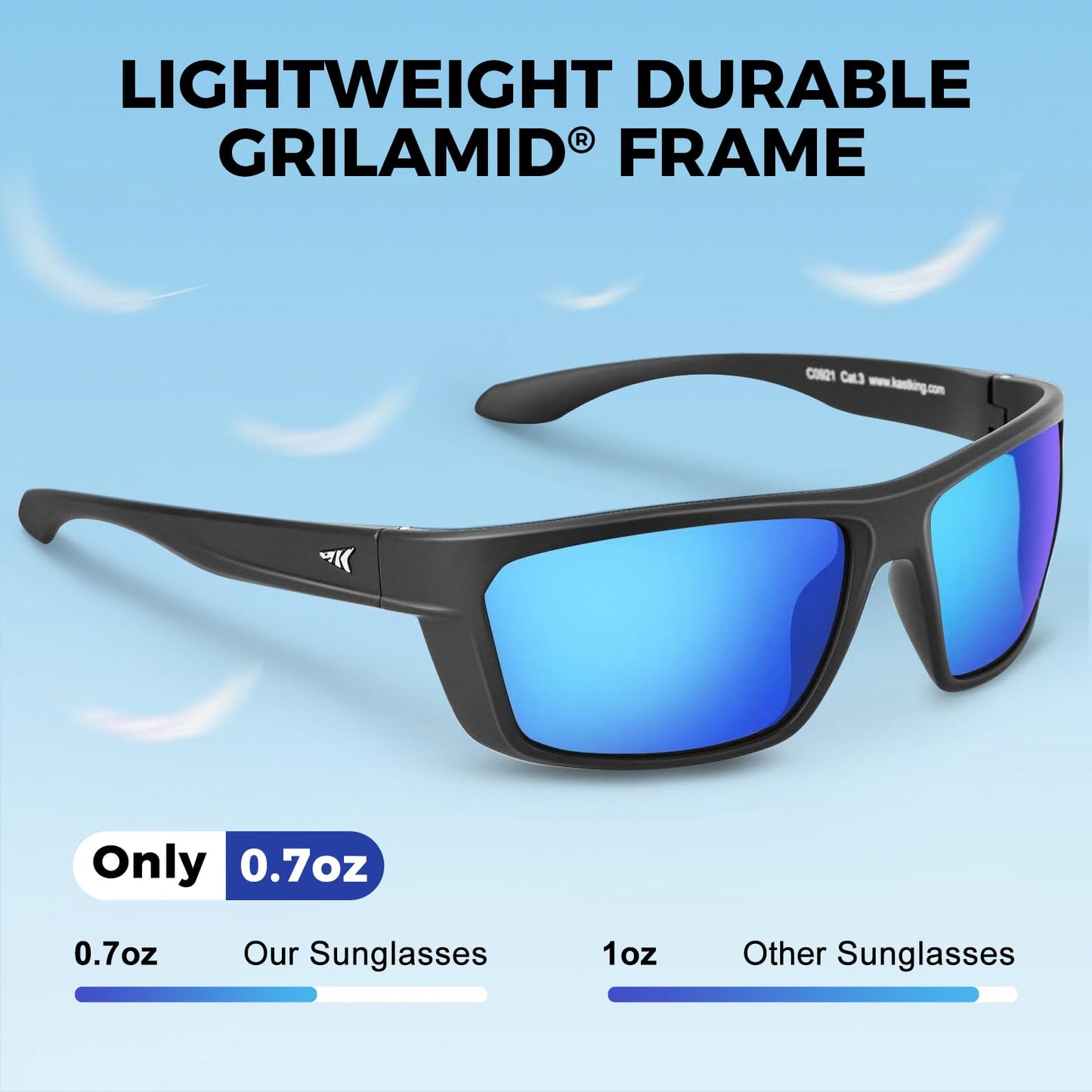 KastKing Huzzah Polarized Sport Sunglasses for Men and Women, Ideal for Driving Fishing Cycling and Running,UV Protection