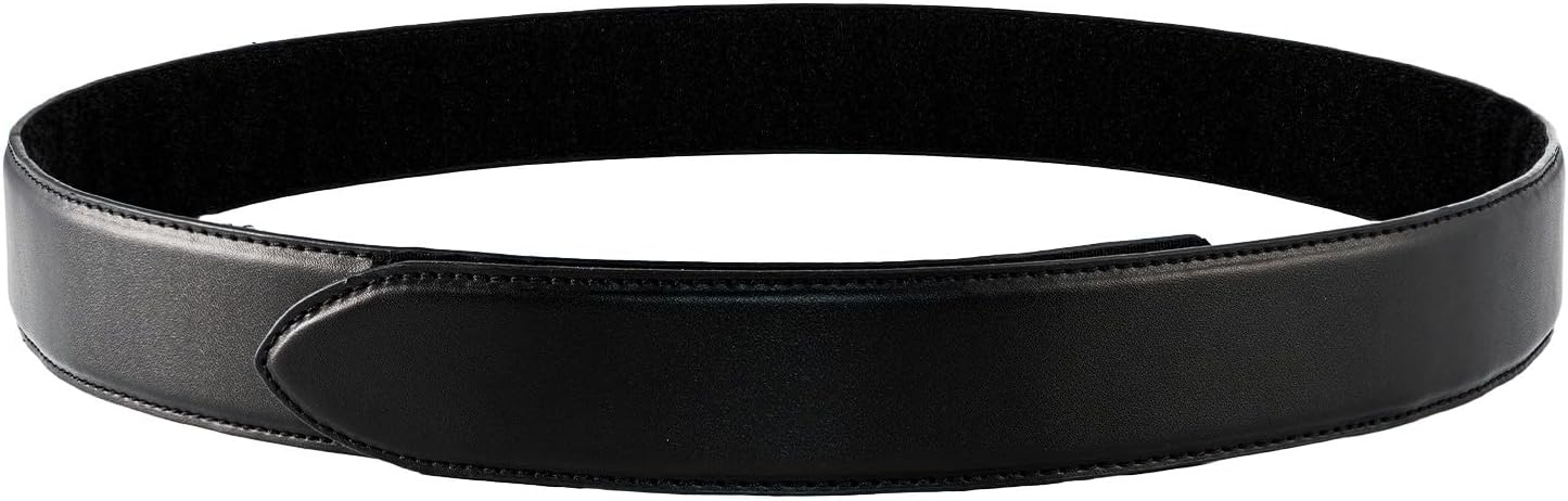 TACNEX Police Reversible Leather Inner Duty Belt - Buckleless Design, 1.5" Wide