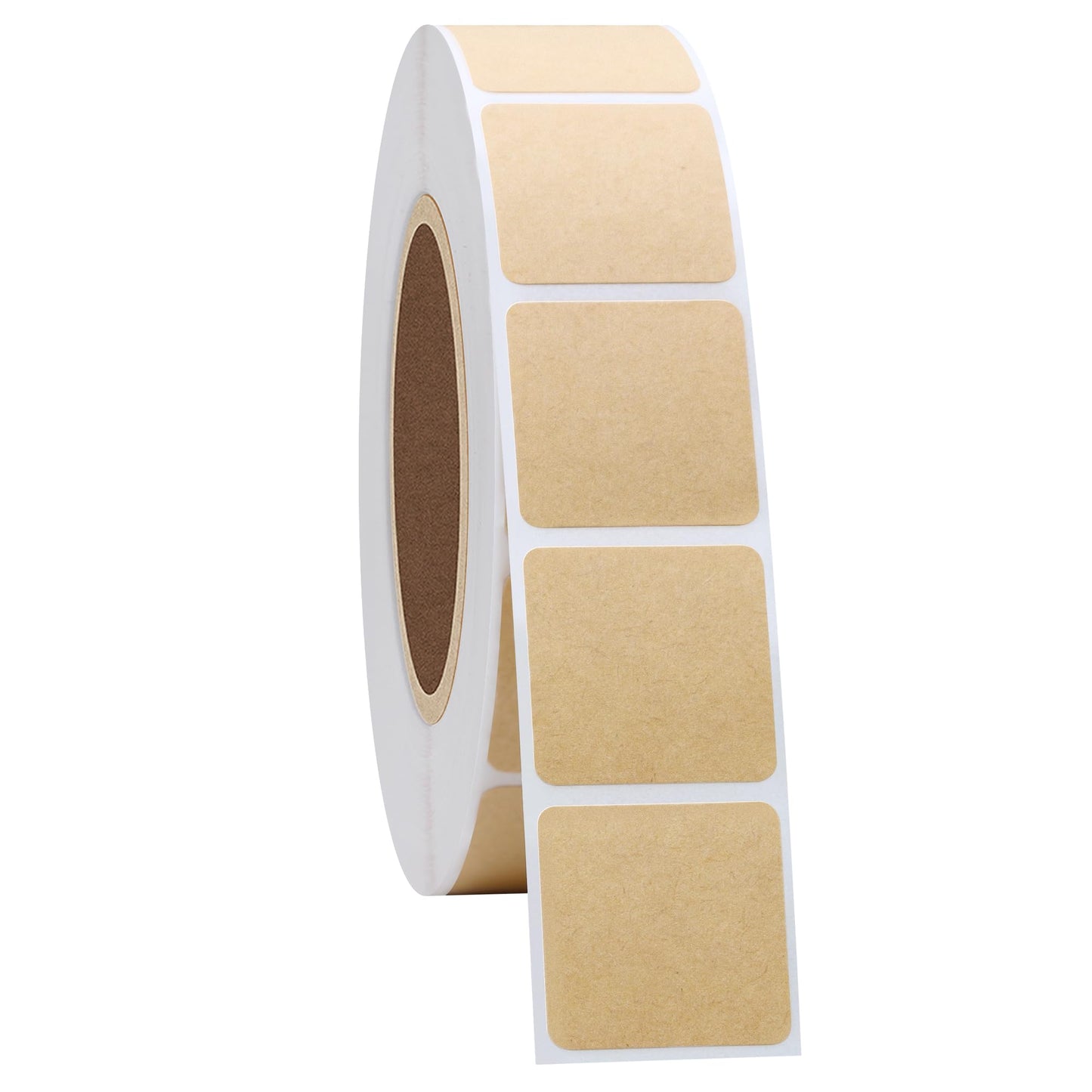 Hybsk 1000pcs Target Pasters 0.85 Inch Square Blank Kraft Stickers for Shooting Range Practice Target Repair
