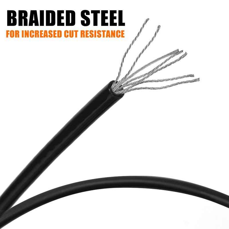 Aoneky 26ft 1/4 Inch Stainless Steel Pickleball Net Cable, 2900lb Break Strength Replacement Top Rope with Adjustable End, Fits Standard 21ft Nets