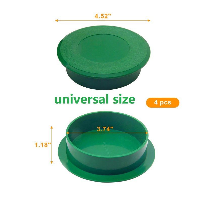 Golf Hole Cup Covers Universal Dimensions for Putting Practice Training Meets the Standards of USGA and PGA (4-Pack)