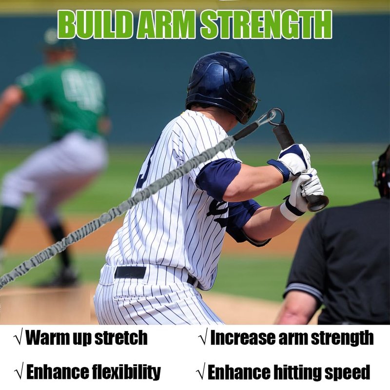 Baseball Resistance Bands for Pitchers/Batters – Pro-Grade Arm Strength & Pitching Bands | 5-Level Adjustable Resistance Bands for Baseball/Softball Training (All Ages)