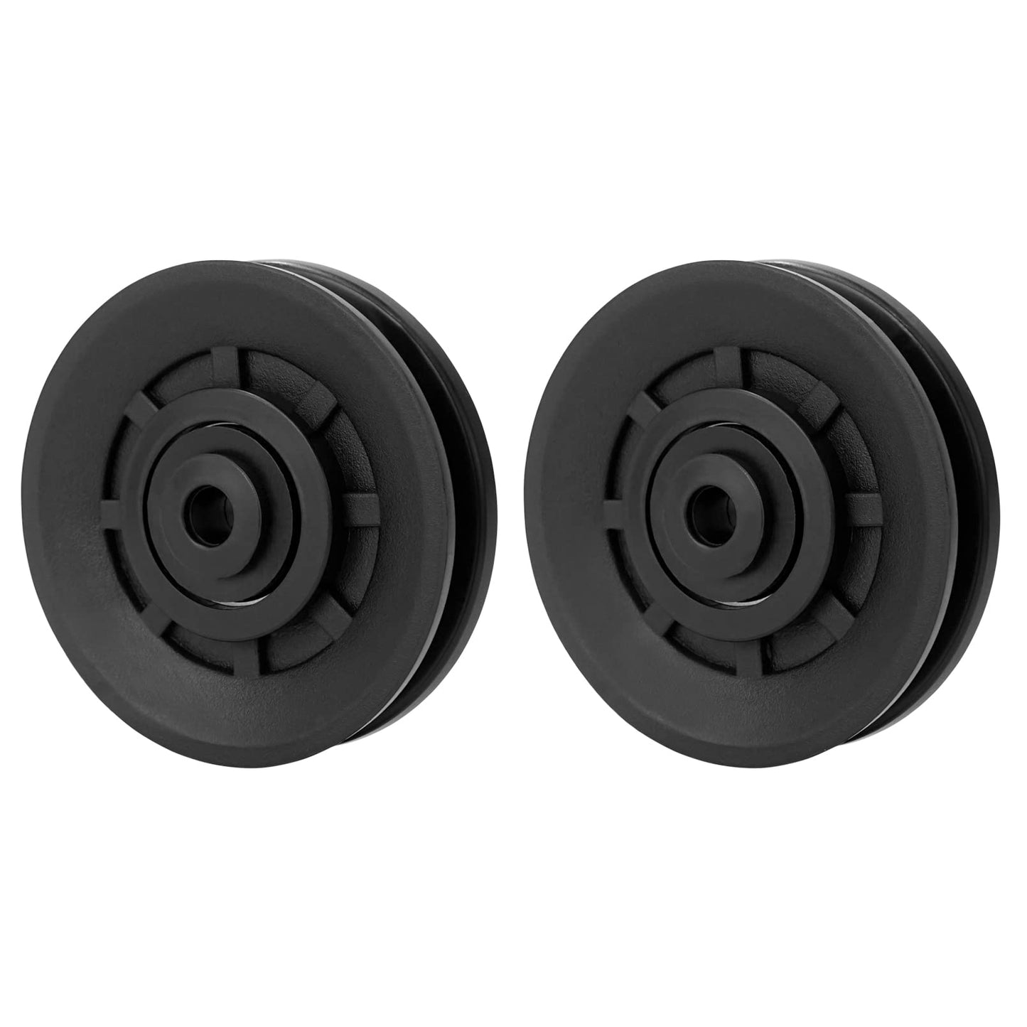 Luwint 3.5" Bearing Pulley Wheel, 2 Packs Fitness Pulleys Replacement for Home Gym Parts