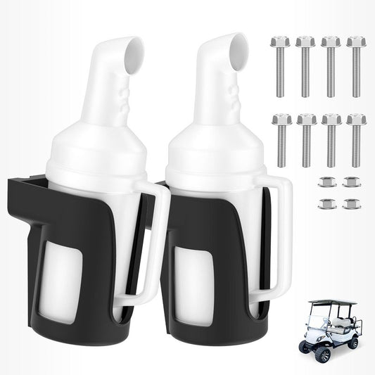 DRIVE UP Universal Golf Cart Sand Bottle, Golf Cart Divot Filler Sand Bottle with Rattle Proof Holder Suitable for Yamaha, EZGO and Club Car Golf Carts, Large Capacity Golf Sand Bottle