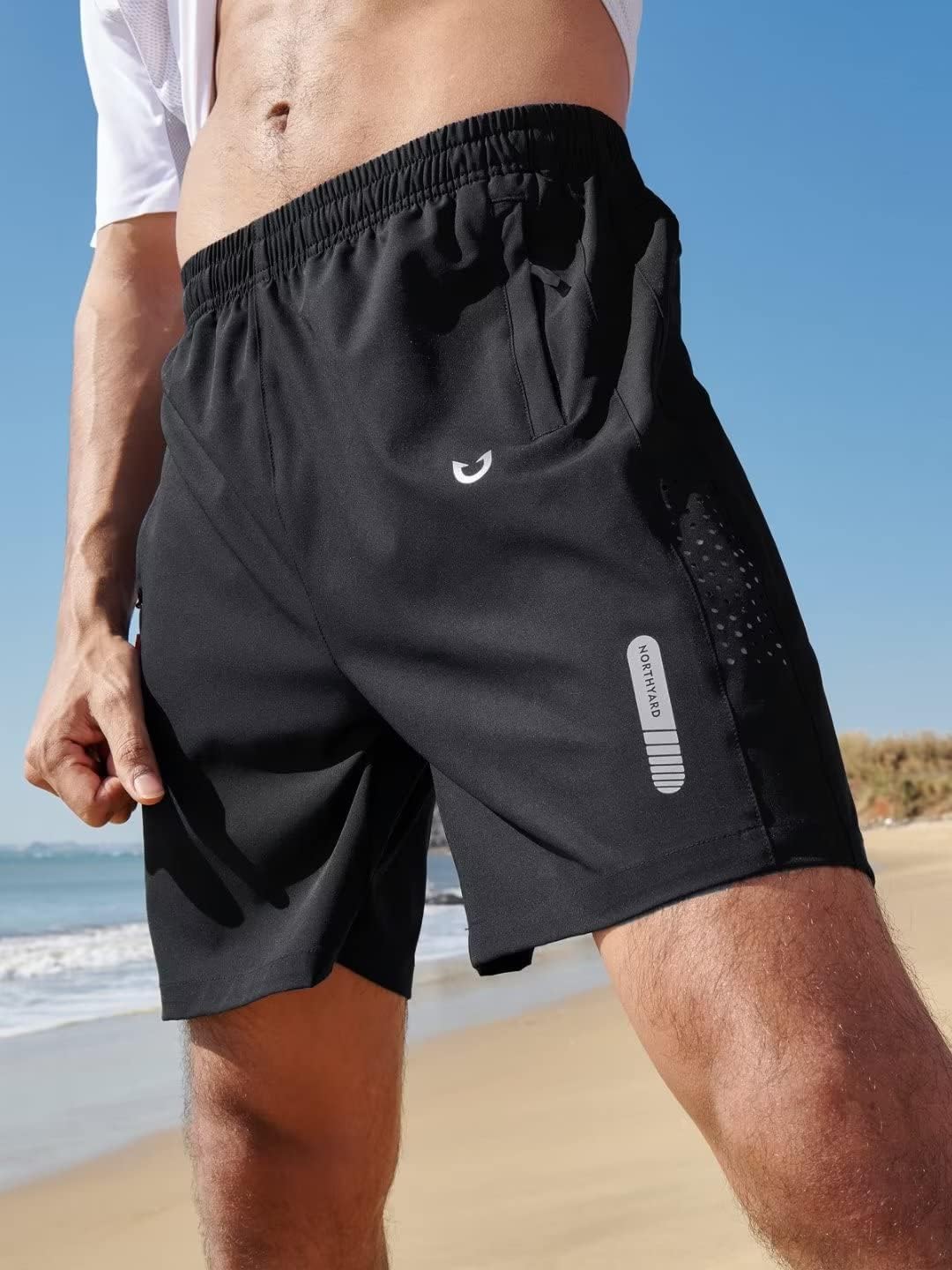 Men's Athletic Running Shorts - Quick Dry Lightweight Gym Workout | 7"/9"/5" | 3 Zipper Pockets for Basketball & Tennis
