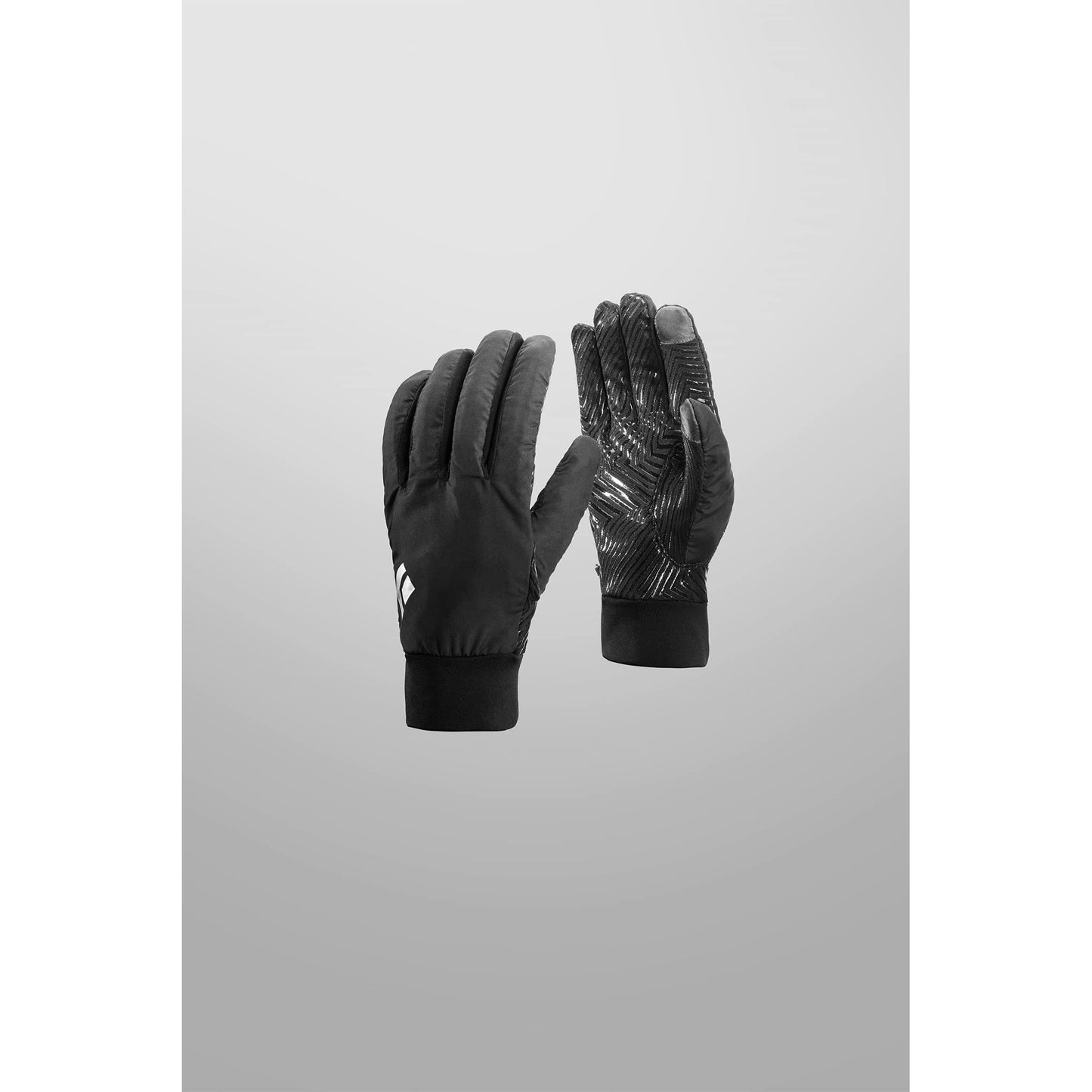 BLACK DIAMOND Mont Blanc Gloves Lightweight Grippy Stretchy Weather Resistant Gloves, Black, Medium