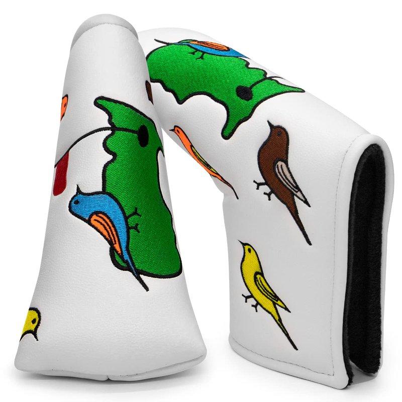 Birdie&Green Golf Putter Cover Headcover, Blade Putter Head Cover Magnetic - PU Leather Golf Headcovers fits for Scotty Cameron, Odyssey Putters for Men