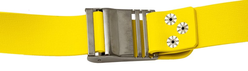 Cressi Malta Quick-Release Elastic Belt w/Metal Buckle Elastic Belts, Yellow