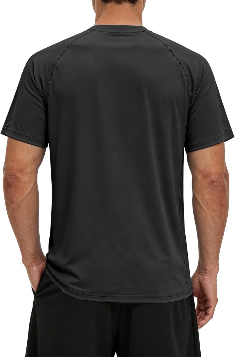 Men's Swim Shirt - UPF 50+ UV Protection Rash Guard | Quick-Dry Athletic T-Shirt for Fishing & Surfing