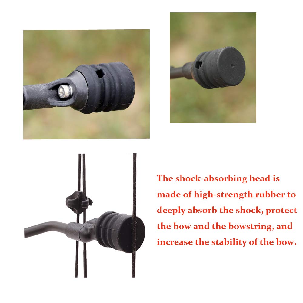 AMEYXGS String Stop Bracket String Decelerator Compound Bow Vibration Balance Stabilizer (Black)