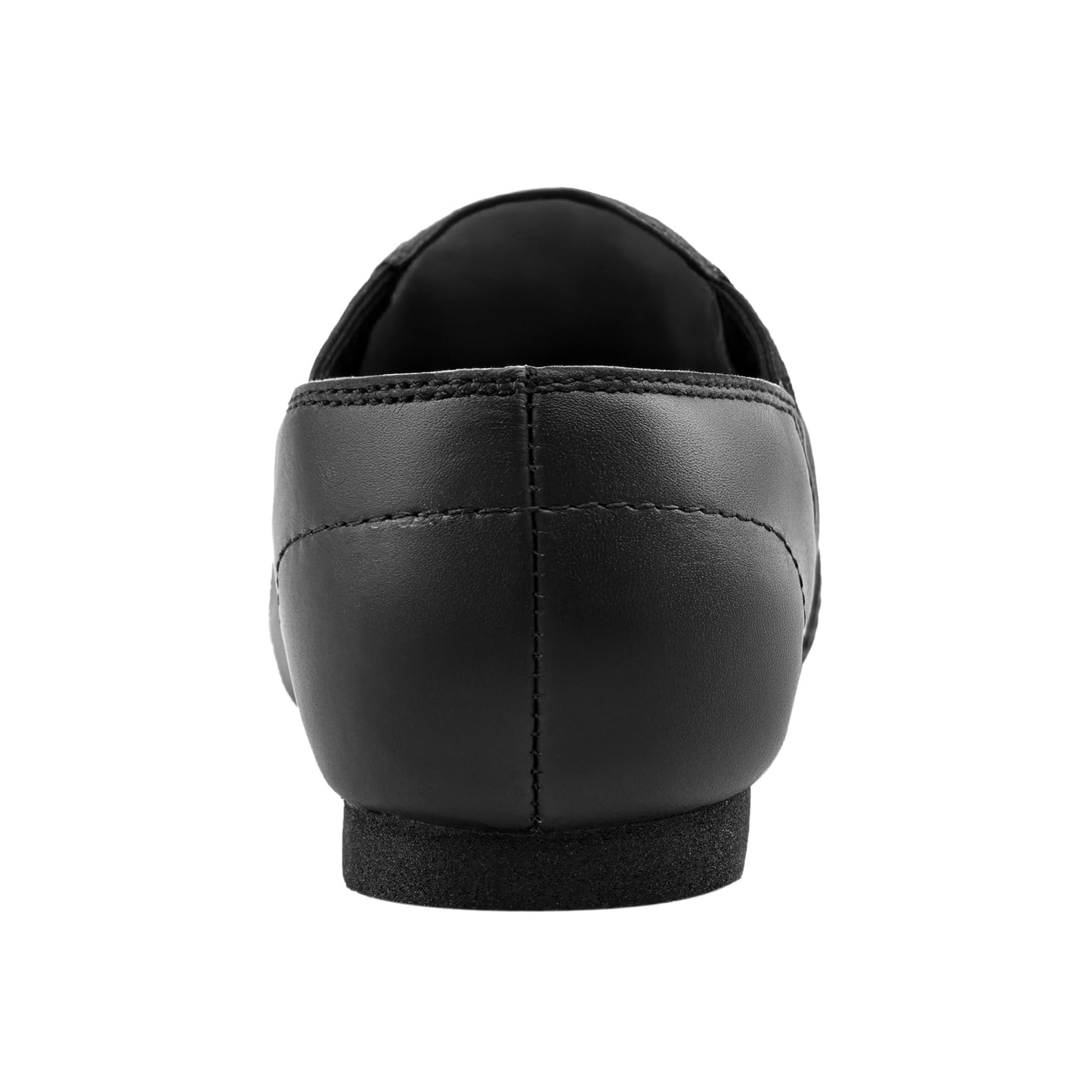 Linodes Leather Jazz Shoe Slip On (Big Kid Unisex), Black, Size 4