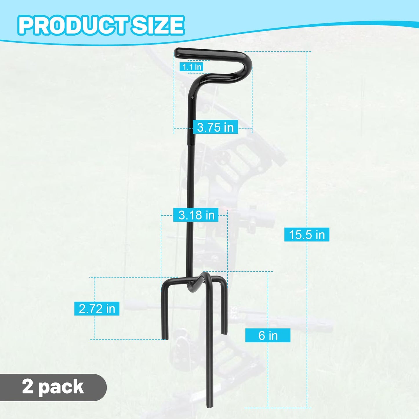 Ground Blind Bow Holder, 2-Pack
