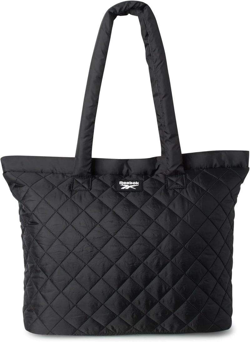Reebok Women's Quilted Puffer Tote Bag - Lightweight Travel & Work Carry-On | Versatile Everyday Use
