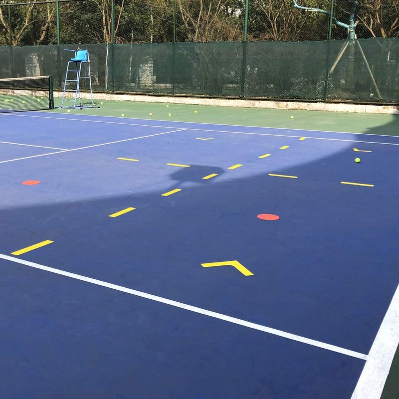 Eco Walker Court Line Marker Set Create Your Own Mini Pickleball Tennis Court (Yellow Court Marker)