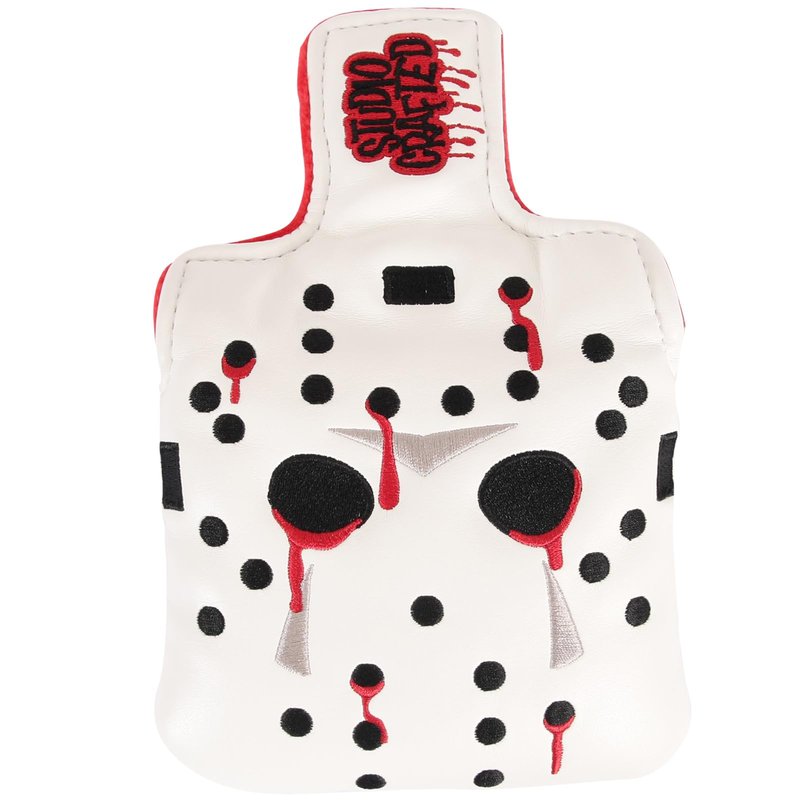 Studio Crafted Hack Show Hockey Goalie Mask Golf Square Mallet Putter Cover Magnetic Closure