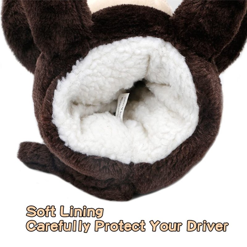 MAZEL Monkey Golf Club Head Cover for 460CC Driver,Woods (Brown)