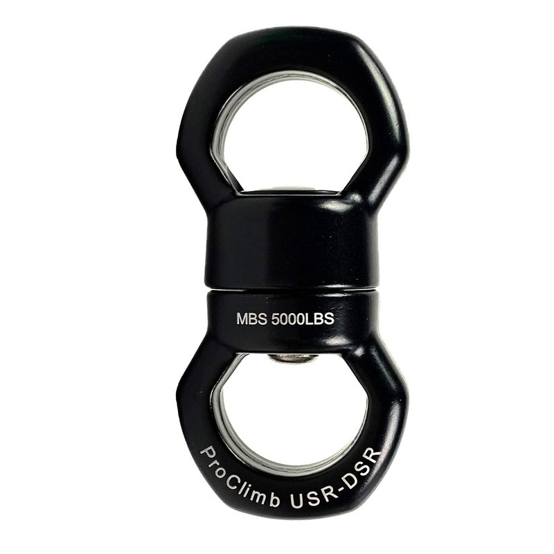 ProClimb 22kN Micro Rotator Climbing Rope Swivel Device Spinner 6700lb Breaking Strength for Rock Climbing Arborist Backyard Swing Aerial Dance Dog Leash Connector CE Certified