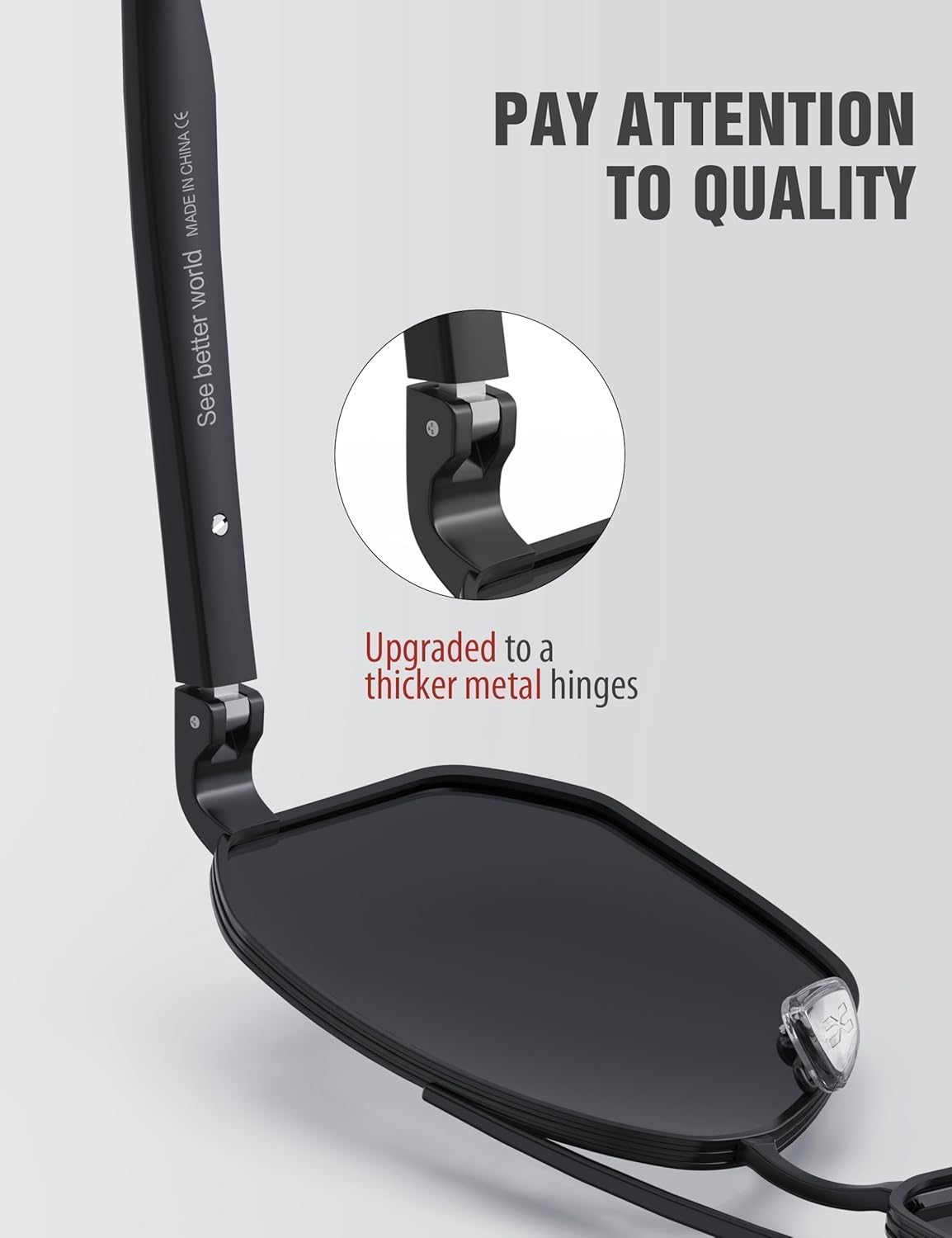 Aviator Sunglasses for Men - Polarized Polygon Lens with UV 400 Protection | Perfect for Driving & Outdoor Activities