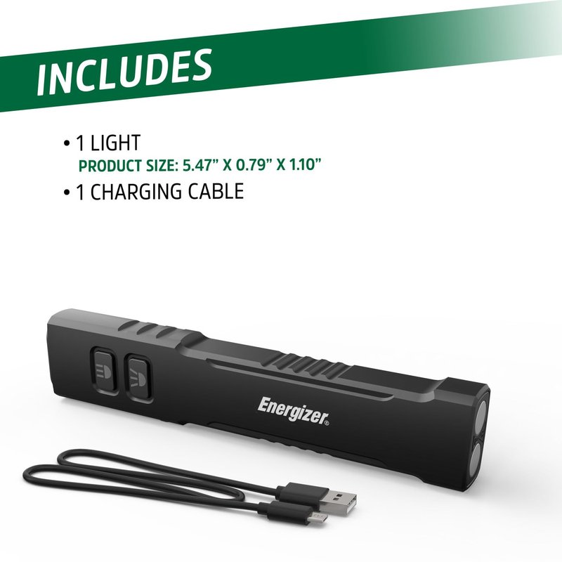 Energizer 1200SL-R Flashlight Rechargeable for EDC, Tactical Flashlight Ultra Bright, IPX4 Water-Resistant, USB-C Cable Included