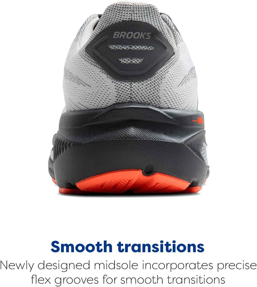 Brooks Men's Ghost 17 Running Shoes - Lightweight & Breathable Design | Ideal for Neutral Runners
