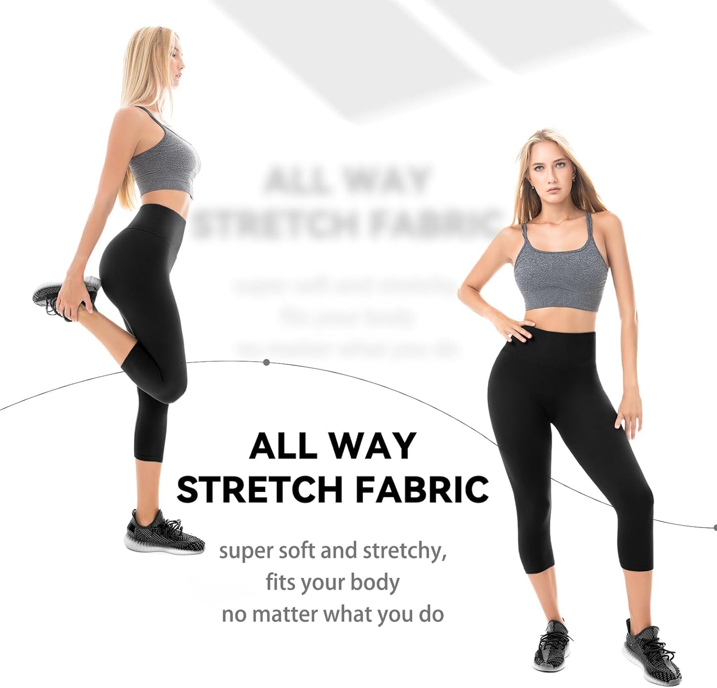 Capri Leggings for Women - Buttery Soft High Waisted Yoga & Gym Wear | Comfortable Activewear