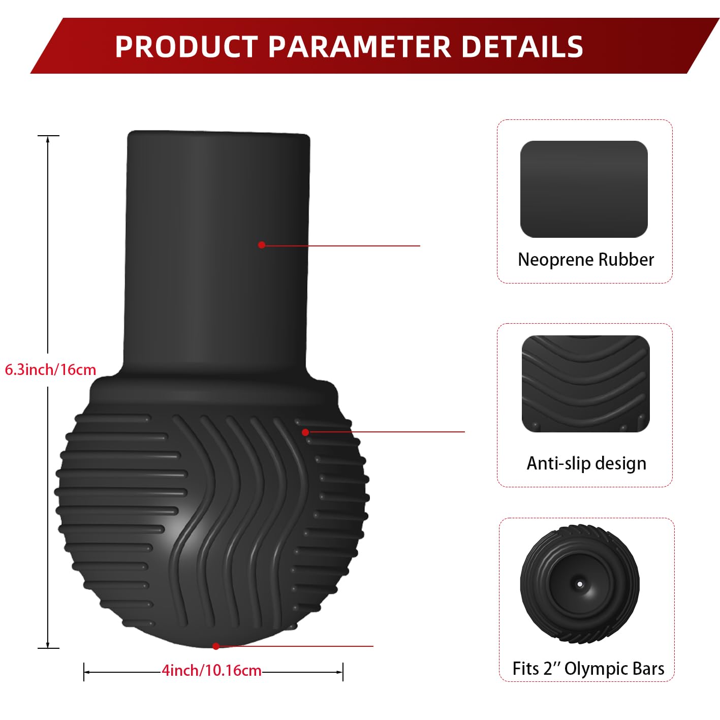 ELESTAB Heavy Duty Landmine Attachment for Barbell Landmine Exercise 360° Swivel Easy for Deadlifts, Squats and Arm Rows/Presses Fits 2'' Olympic Bars (Black)