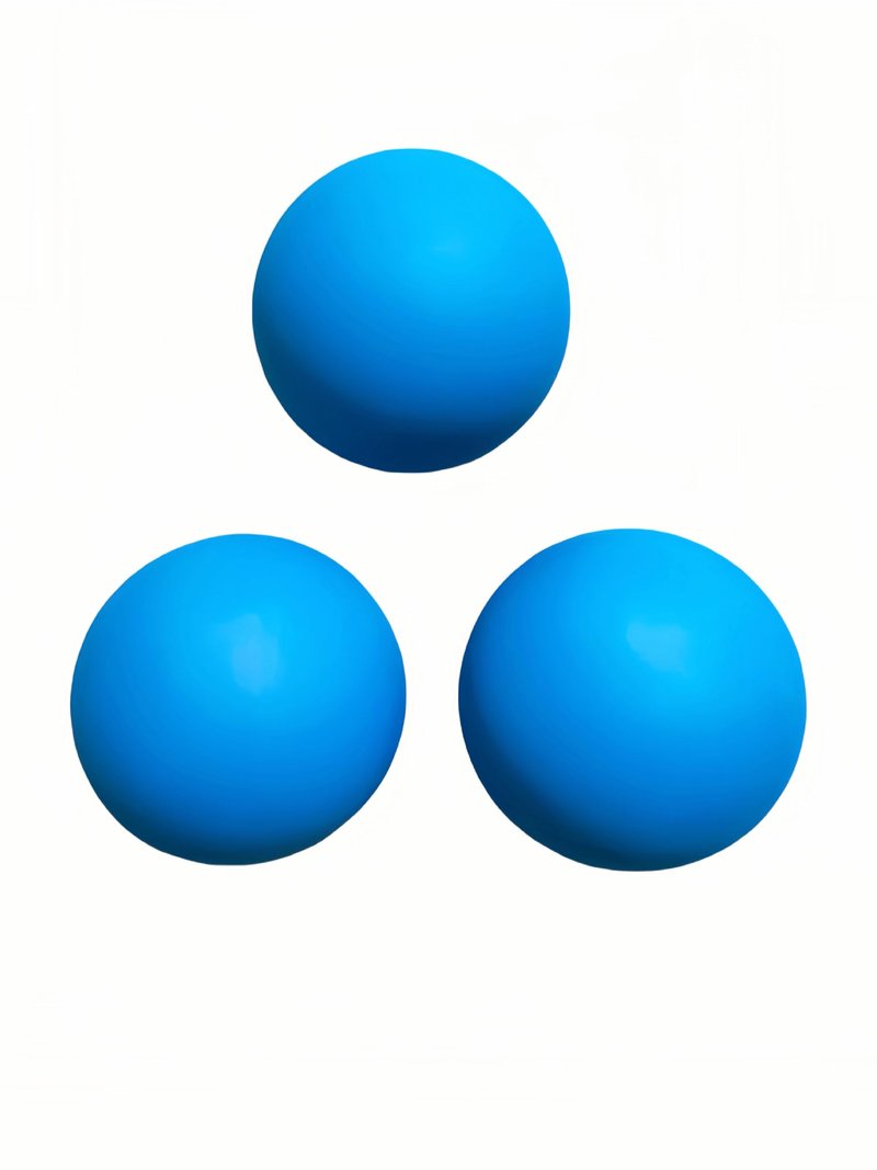 VisnzvLux 3 Pack Blue Squash Balls 2.2 Inch Diameter High Bounce Reflex Ball Reaction Ball for Beginners Racquetball Training