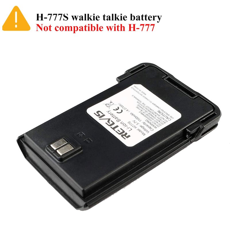 Retevis H-777S Original Walkie Talkies Battery,1100mAh Rechargeable Battery,3.7V 2 Way Radios Battery H-777S (not for H777) Walkie Talkies (1 Pack)