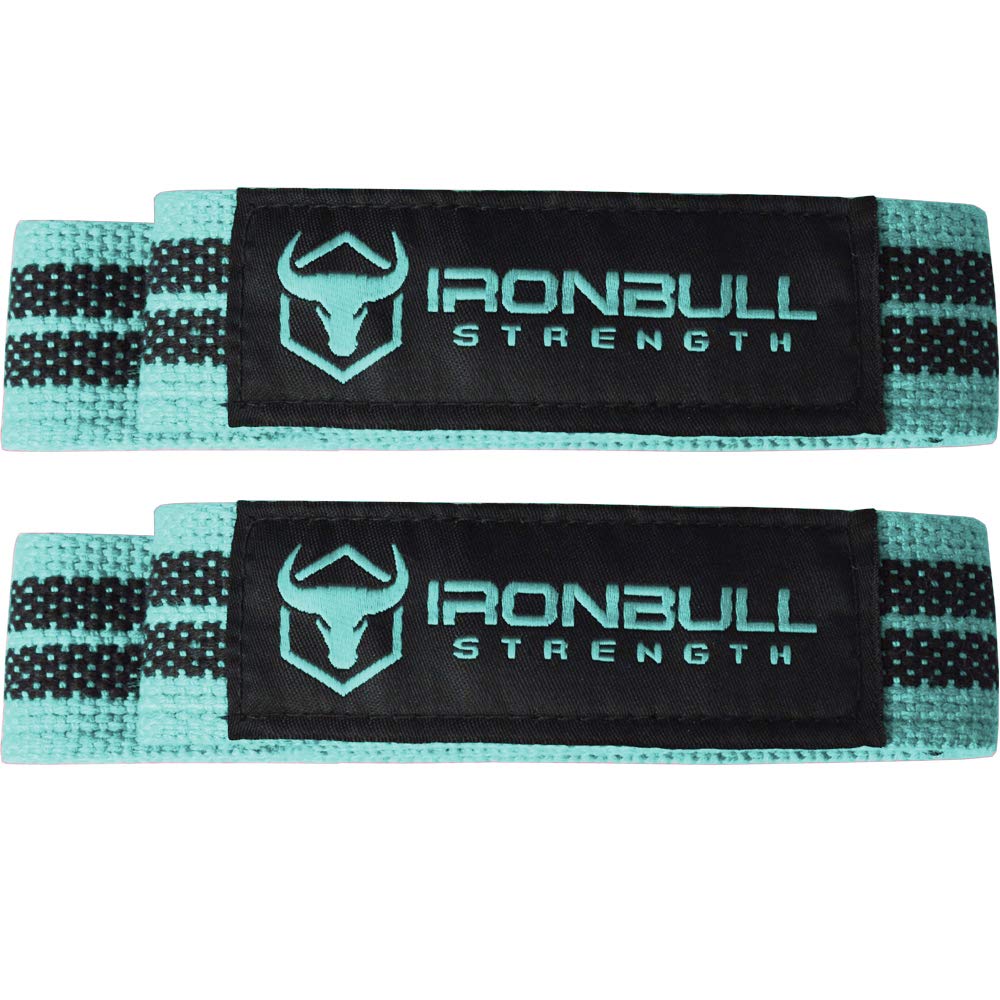 Women Lifting Straps (1 Pair) - Padded Wrist Support Wraps - for Powerlifting, Bodybuilding, Gym Workout, Strength Training, Deadlifts & Fitness Workout (Mint)