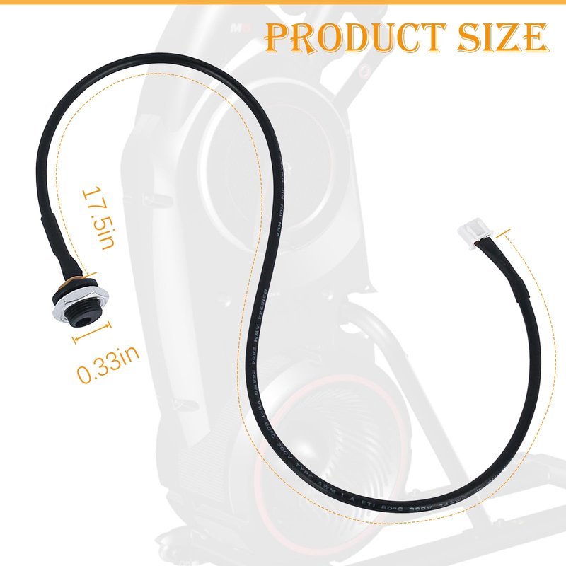 AQDD Elliptical Input Cable for Bowflex Max Trainer M5 M3 M6 M7 M8 Replacement Power Cord Plug