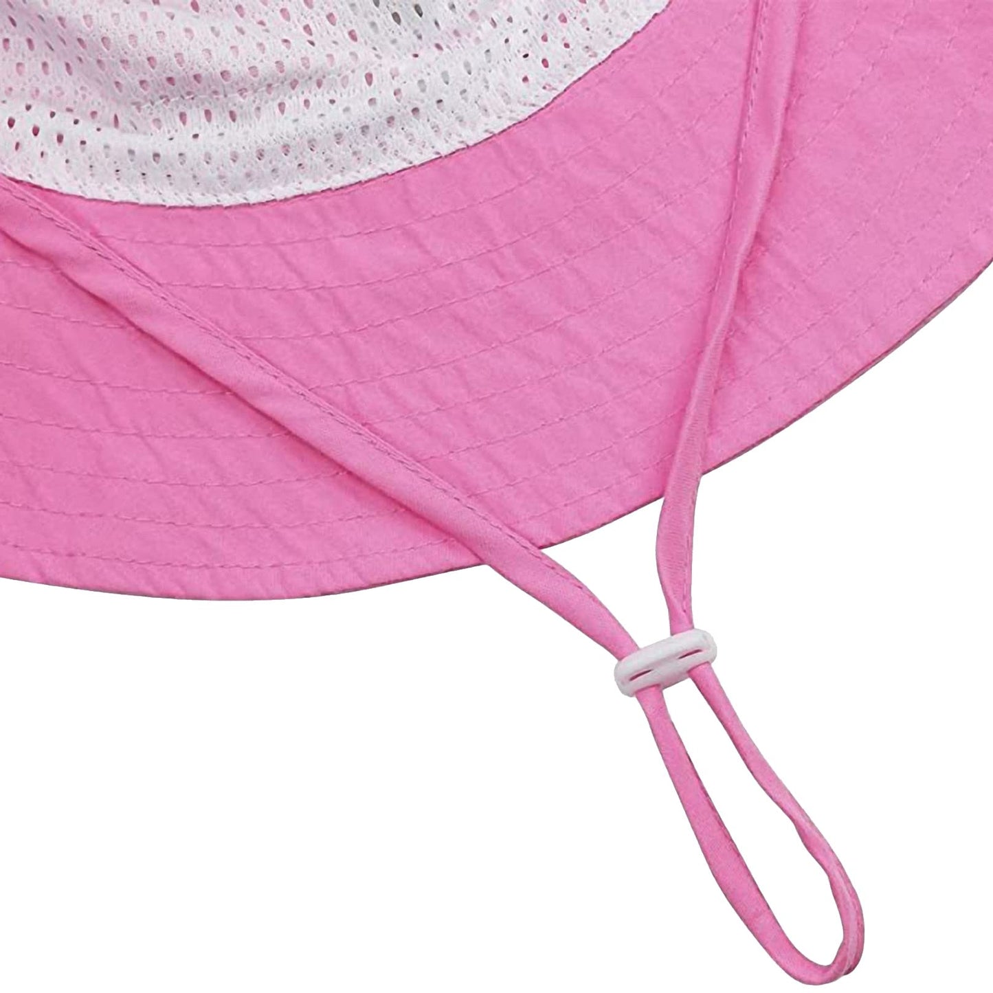 55cube Baby Sun Hat 6-24M UPF 50+ Bucket Hat w/Chin Strap 1 Pack Pink