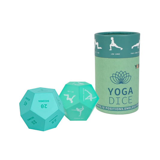 YOBRO Fun Yoga Dice Set for Adults and Kids, Gift for Yogis and Yoga Lovers, Yoga Decor, Exercise Dice Game for Home Workout, Fitness Yoga Poses Meditation Stuff, Mindfulness Gifts for Women, 2 Pack