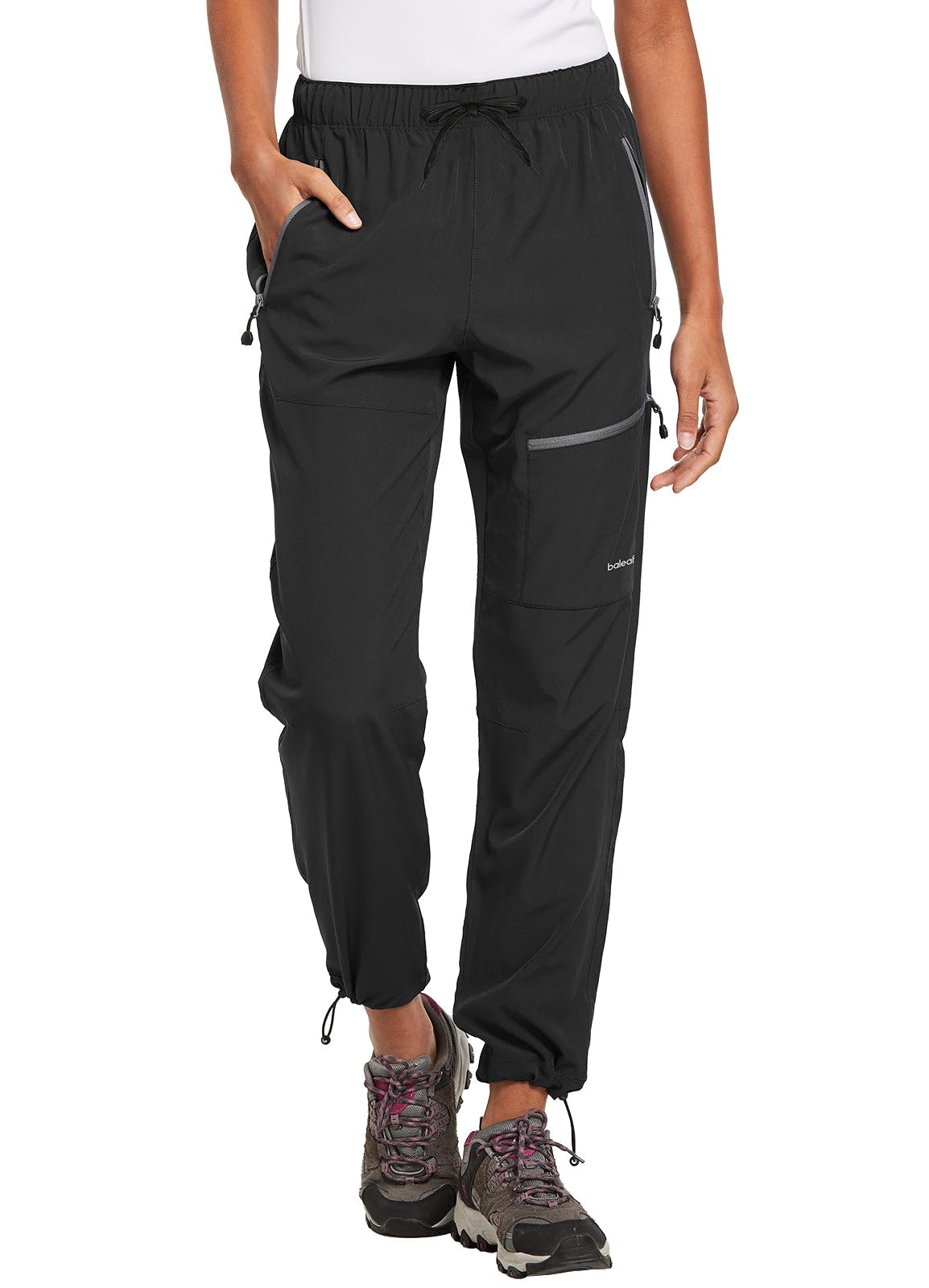 baleaf Women's Hiking Pants Quick Dry Lightweight 29''-Black S