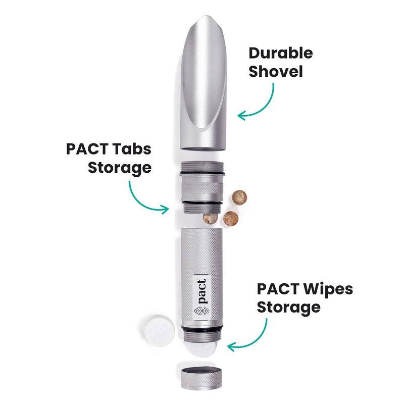 PACT Ultra Lite Bathroom Kit - Bathroom Kit for Trail Running, Mountain Biking, Hiking and Bikepacking - Ultralight Outdoor Gear