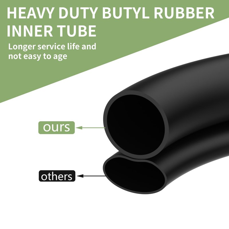 RUTU 10 x 2.50 Tire and Inner Tube Set Replacement for Self Balancing Electric Scooter, 10 Inch Inner Tube Fits 36v 48v 400w 500w 800w Hub Motor Mijia M365