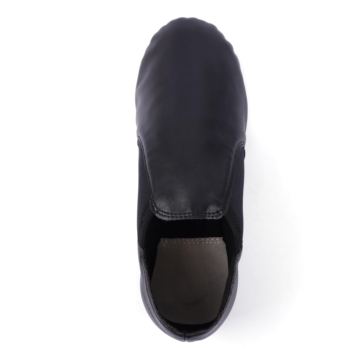 Linodes Unisex PU Leather Jazz Shoe EVA Sole Women/Men Dance Shoe-Black 7