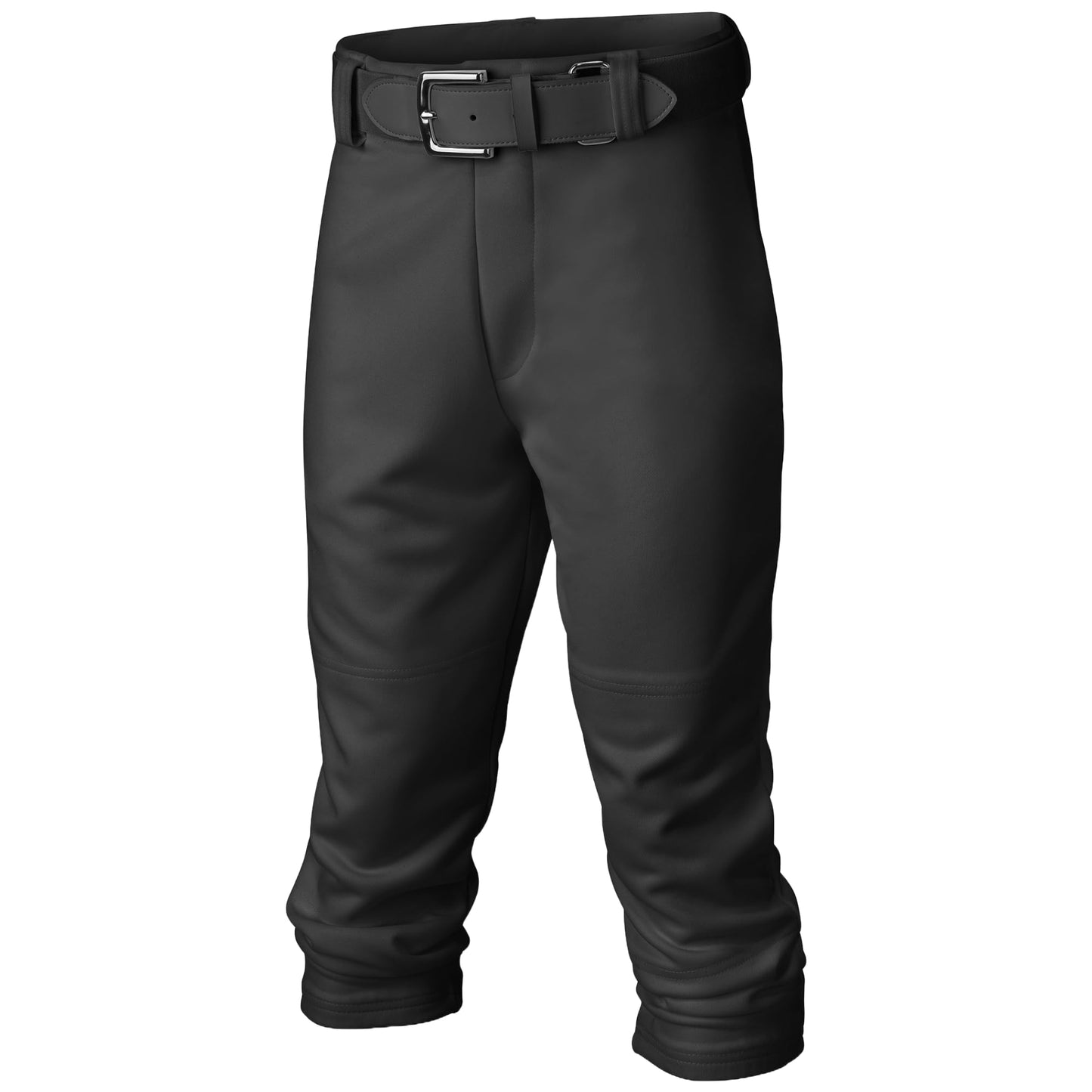 Easton | PRO+ Pull Up Baseball Pant | Youth | Full Length | Elastic Bottom | Youth Black Y XL