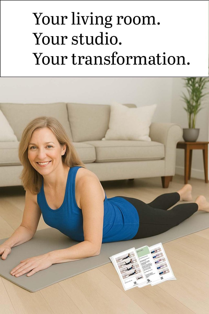 52 Premium Pilates Cards - 40 Pilates exercises- Led by Stott Pilates Certified Instructor- Detailed photos- Video Instructions - Do Pilates at Home- No equipment needed.
