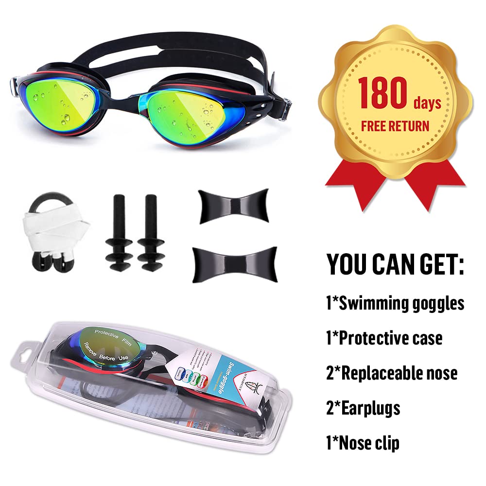 UTOBEST Nearsighted Swimming Goggle for Men Women, Shortsighted Swim Goggles for Adults Youth Kids