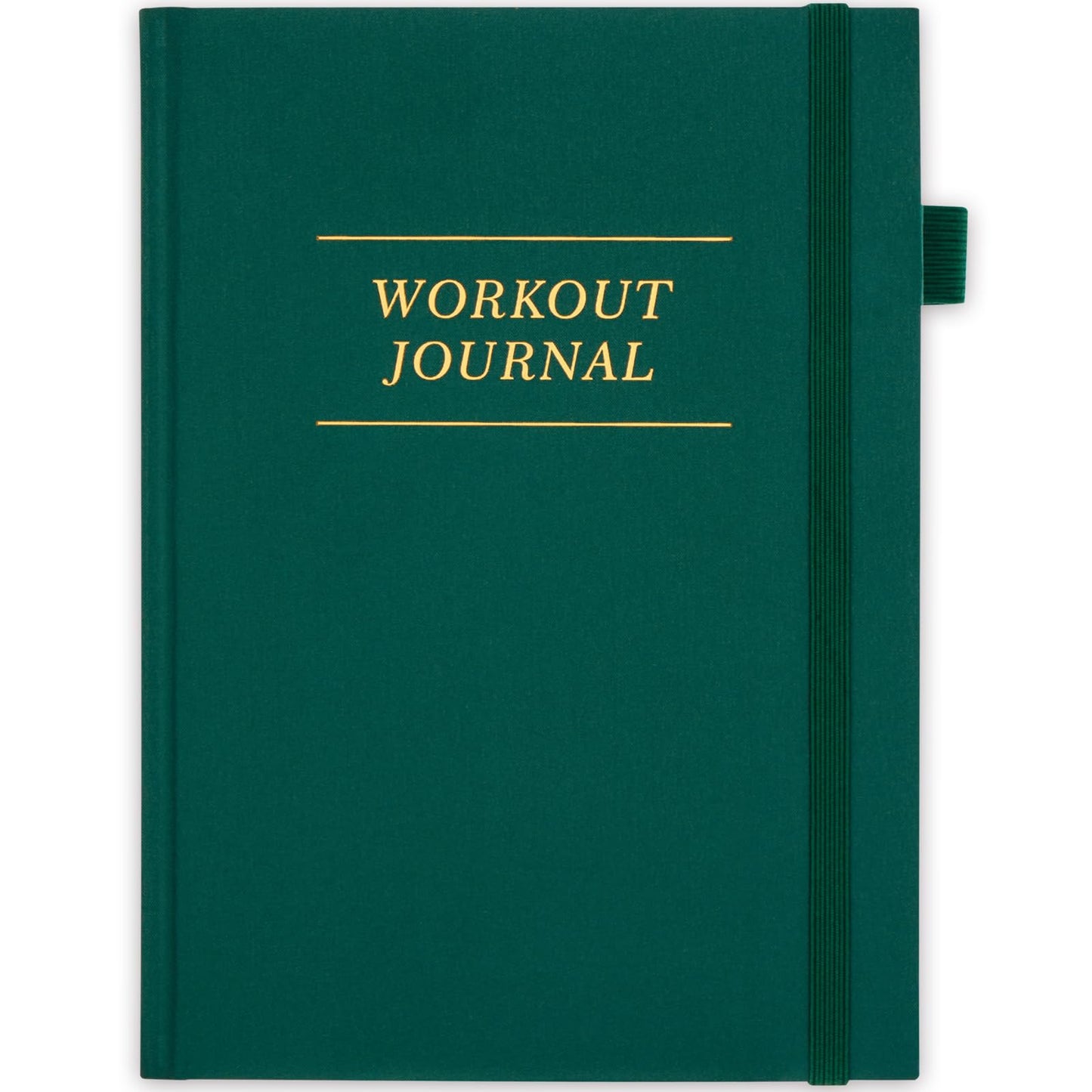 5 MINUTES A DAY Fitness/Workout Journal for Women & Men, Workout Log Book to Track Exercise Progress, 6 Months Running Journal Workout Equipment Home Gym Gift-Dark Green