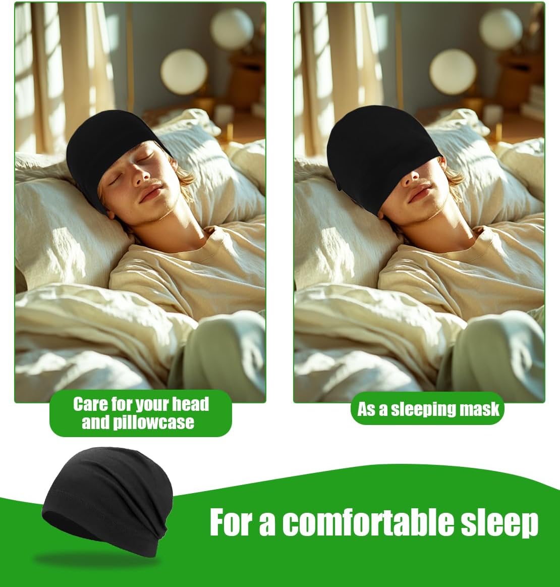 Lightweight Cotton Beanie - Breathable Summer Skull Cap for Running, Cycling, Hiking & Fishing