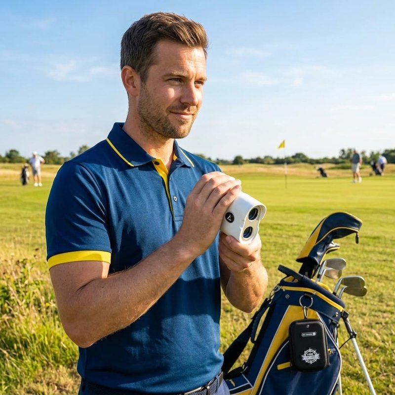 Lunai Golf Rangefinder with Slope | Class 1 Laser Accurate Distance Finder | Rechargeable 600mAh Battery with Type-C | Lightweight Yardage Finder for Golfing Practice & Tournaments