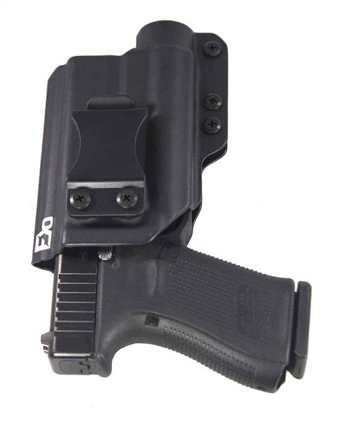 Fierce Defender TLR1 Compatible Glock 19 23 32 IWB Kydex Holster The Winter Warrior Series -Made in USA- GEN 5 Compatible (Black)