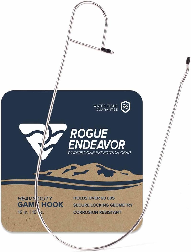 Rogue Endeavor® Large Stainless Steel Spearfishing Stringer - Durable Big Game Clip for Kayak Fishing & Scuba Diving | Sharpened Tip & Puncture Guards
