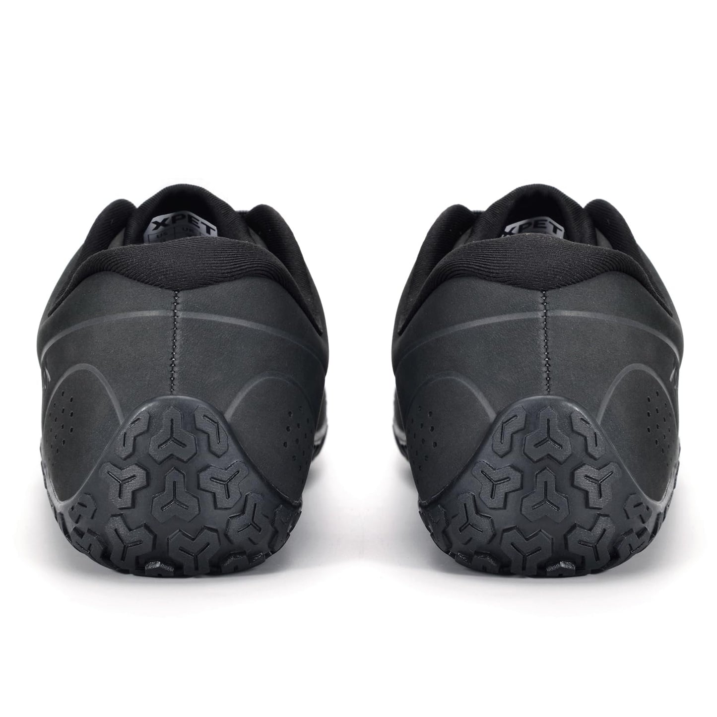 XPETI Men's Zen Trail Running Shoes | Wide Toe Box & Non-Slip Sole | Lightweight Breathable Mesh | for Hiking/Cross Training/Gym,Carbon Black 6.5