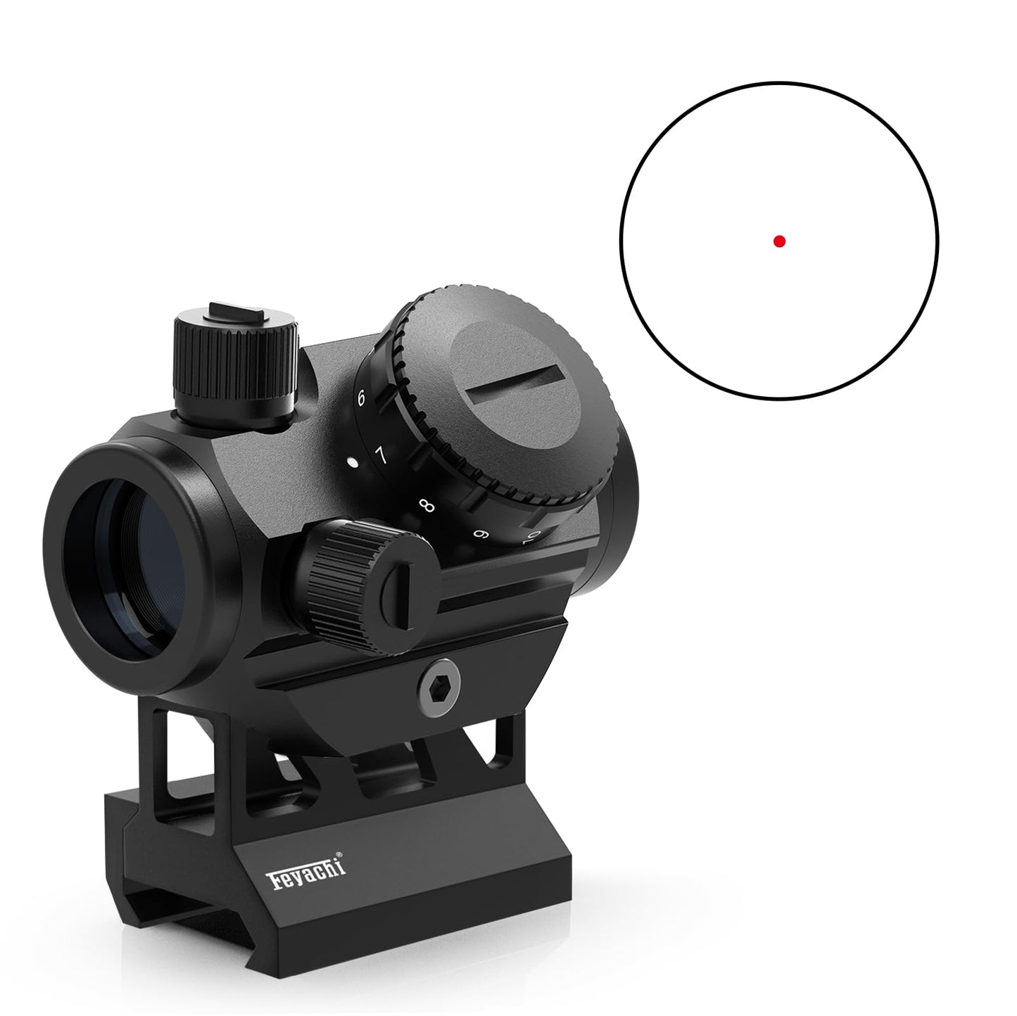 Feyachi Red Dot Sight 4 MOA Red Dot Sight Scope with 1 inch Riser Mount